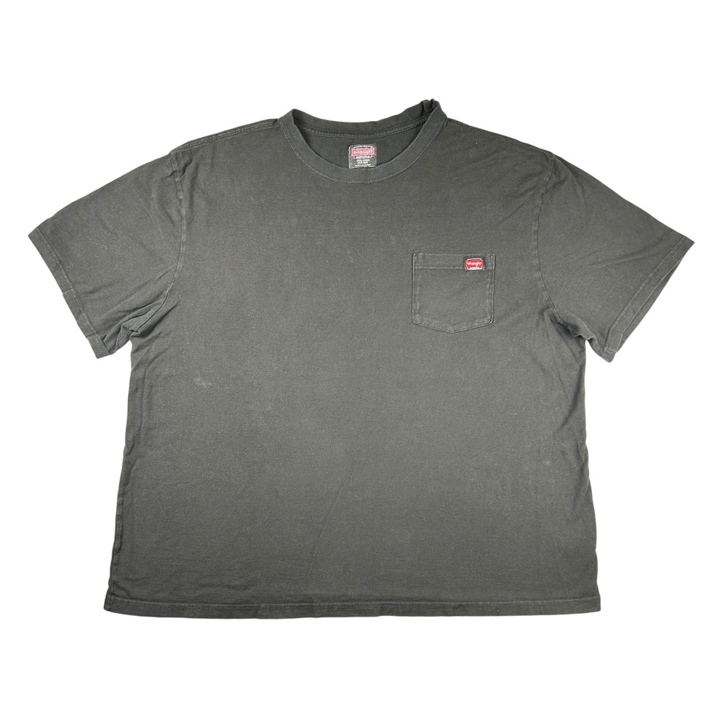 Wrangler Workwear Mens 3XL Black Pocket T-Shirt Short Sleeve Cotton‎ 65070